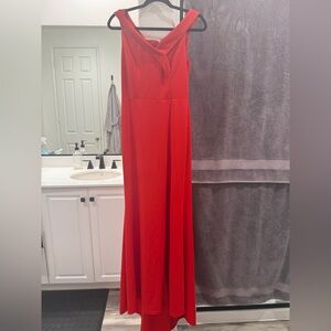 Elegant Red Evening Gown